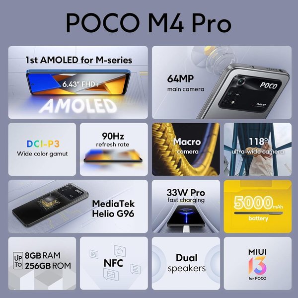 Xiaomi Poco M4 Pro schwarz